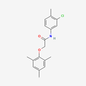 molecular formula C18H20ClNO2 B5685842 N-(3-chloro-4-methylphenyl)-2-(mesityloxy)acetamide 