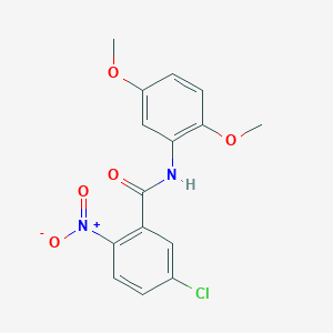 molecular formula C15H13ClN2O5 B5685849 5-chloro-N-(2,5-dimethoxyphenyl)-2-nitrobenzamide 