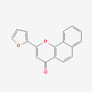 molecular formula C17H10O3 B5685878 2-(2-furyl)-4H-benzo[h]chromen-4-one CAS No. 14756-27-5