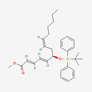 (R,2E,4E,8Z)-Methyl 6-((tert-butyldiphenylsilyl)oxy)tetradeca-2,4,8-trienoate