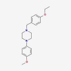 molecular formula C20H26N2O2 B5685955 1-(4-ethoxybenzyl)-4-(4-methoxyphenyl)piperazine 