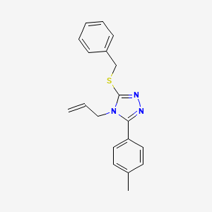 molecular formula C19H19N3S B5686033 4-allyl-3-(benzylthio)-5-(4-methylphenyl)-4H-1,2,4-triazole 