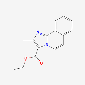 molecular formula C15H14N2O2 B5686060 2-甲基咪唑并[2,1-a]异喹啉-3-羧酸乙酯 