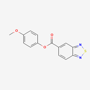 molecular formula C14H10N2O3S B5686086 4-methoxyphenyl 2,1,3-benzothiadiazole-5-carboxylate 