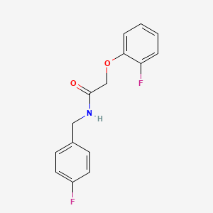 molecular formula C15H13F2NO2 B5686092 N-(4-fluorobenzyl)-2-(2-fluorophenoxy)acetamide 