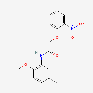 molecular formula C16H16N2O5 B5686107 N-(2-methoxy-5-methylphenyl)-2-(2-nitrophenoxy)acetamide 