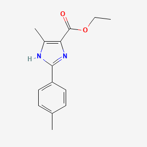 ethyl 5-methyl-2-(4-methylphenyl)-1H-imidazole-4-carboxylate