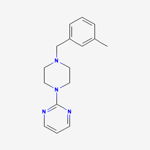 molecular formula C16H20N4 B5686132 2-[4-(3-methylbenzyl)-1-piperazinyl]pyrimidine 
