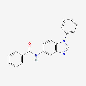 molecular formula C20H15N3O B5686177 N-(1-phenyl-1H-benzimidazol-5-yl)benzamide 