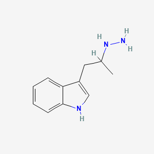 molecular formula C11H15N3 B568630 [2-(1H-Indol-3-yl)-1-methyl-ethyl]-hydrazine CAS No. 117776-78-0