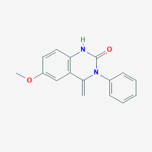 molecular formula C16H14N2O2 B5686327 6-methoxy-4-methylene-3-phenyl-3,4-dihydro-2(1H)-quinazolinone 