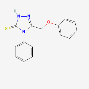 molecular formula C16H15N3OS B5686358 4-(4-methylphenyl)-5-(phenoxymethyl)-4H-1,2,4-triazole-3-thiol CAS No. 21358-14-5