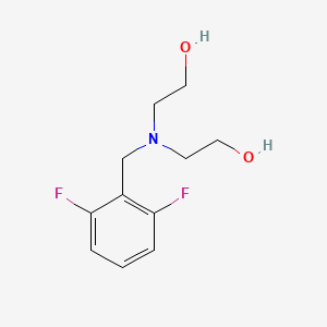 molecular formula C11H15F2NO2 B5686374 2,2'-[(2,6-difluorobenzyl)imino]diethanol 