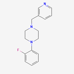 molecular formula C16H18FN3 B5686383 1-(2-fluorophenyl)-4-(3-pyridinylmethyl)piperazine 