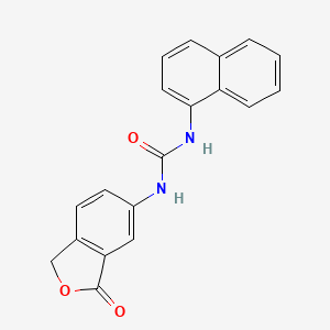 molecular formula C19H14N2O3 B5686385 N-1-naphthyl-N'-(3-oxo-1,3-dihydro-2-benzofuran-5-yl)urea 
