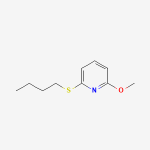 molecular formula C10H15NOS B568641 2-(Butylsulfanyl)-6-methoxypyridine CAS No. 122734-02-5