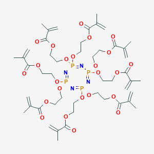 2-[[2,4,4,6,6,8,8-Heptakis[2-(2-methylprop-2-enoyloxy)ethoxy]-1,3,5,7-tetraza-2lambda5,4lambda5,6lambda5,8lambda5-tetraphosphacycloocta-1,3,5,7-tetraen-2-yl]oxy]ethyl 2-methylprop-2-enoate