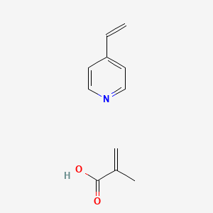 molecular formula C11H13NO2 B568644 2-Propenoic acid, 2-methyl-, C9-18-alkyl esters, polymers with 4-vinylpyridine CAS No. 111905-49-8