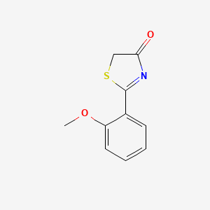 molecular formula C10H9NO2S B5686443 2-(2-methoxyphenyl)-1,3-thiazol-4(5H)-one 
