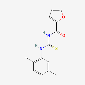 molecular formula C14H14N2O2S B5686466 N-{[(2,5-dimethylphenyl)amino]carbonothioyl}-2-furamide 