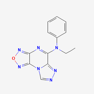 molecular formula C13H11N7O B5686485 N-ethyl-N-phenyl[1,2,5]oxadiazolo[3,4-e][1,2,4]triazolo[4,3-a]pyrazin-5-amine 