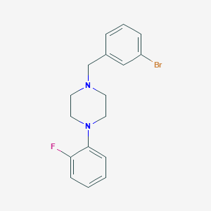 molecular formula C17H18BrFN2 B5686499 1-(3-bromobenzyl)-4-(2-fluorophenyl)piperazine 