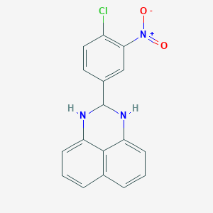 molecular formula C17H12ClN3O2 B5686534 2-(4-chloro-3-nitrophenyl)-2,3-dihydro-1H-perimidine 