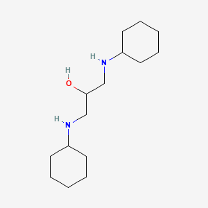 molecular formula C15H30N2O B5686554 1,3-bis(cyclohexylamino)-2-propanol 