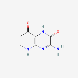 molecular formula C7H6N4O2 B568657 3-Amino-1,5-dihydropyrido[2,3-b]pyrazine-2,8-dione CAS No. 115547-92-7