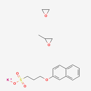 potassium;2-methyloxirane;3-naphthalen-2-yloxypropane-1-sulfonate;oxirane