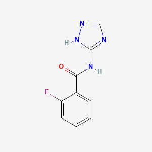 molecular formula C9H7FN4O B5686597 2-fluoro-N-4H-1,2,4-triazol-3-ylbenzamide 
