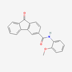 molecular formula C21H15NO3 B5686618 N-(2-methoxyphenyl)-9-oxo-9H-fluorene-3-carboxamide 
