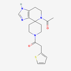 5-acetyl-1'-(2-thienylacetyl)-1,5,6,7-tetrahydrospiro[imidazo[4,5-c]pyridine-4,4'-piperidine]