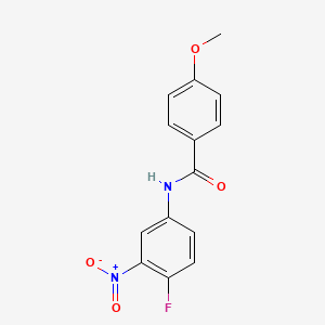 molecular formula C14H11FN2O4 B5686645 N-(4-fluoro-3-nitrophenyl)-4-methoxybenzamide 