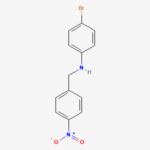 molecular formula C13H11BrN2O2 B5686653 (4-bromophenyl)(4-nitrobenzyl)amine 
