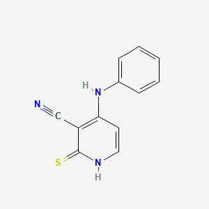 molecular formula C12H9N3S B5686663 4-anilino-2-thioxo-1,2-dihydro-3-pyridinecarbonitrile 