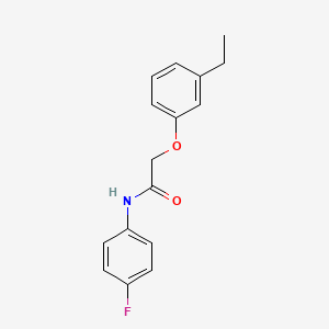 molecular formula C16H16FNO2 B5686678 2-(3-ethylphenoxy)-N-(4-fluorophenyl)acetamide 