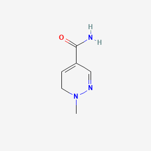 molecular formula C6H9N3O B568668 1-Methyl-1,6-dihydropyridazine-4-carboxamide CAS No. 116655-29-9
