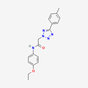 molecular formula C18H19N5O2 B5686680 N-(4-ethoxyphenyl)-2-[5-(4-methylphenyl)-2H-tetrazol-2-yl]acetamide 
