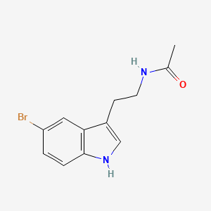 molecular formula C12H13BrN2O B568672 N-[2-(5-bromo-1H-indol-3-yl)ethyl]acetamide CAS No. 119623-06-2