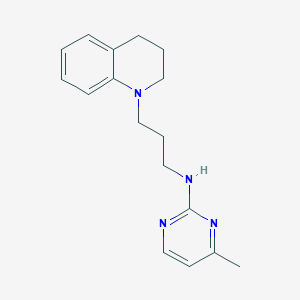 molecular formula C17H22N4 B5686728 N-[3-(3,4-dihydroquinolin-1(2H)-yl)propyl]-4-methylpyrimidin-2-amine 