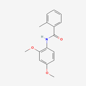 molecular formula C16H17NO3 B5686740 N-(2,4-dimethoxyphenyl)-2-methylbenzamide CAS No. 5348-50-5
