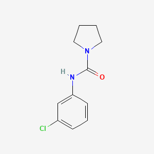 molecular formula C11H13ClN2O B5686743 N-(3-chlorophenyl)-1-pyrrolidinecarboxamide CAS No. 35640-07-4