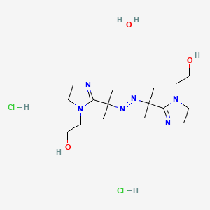 2-[2-[2-[2-[1-(2-Hydroxyethyl)-4,5-dihydroimidazol-2-yl]propan-2-yldiazenyl]propan-2-yl]-4,5-dihydroimidazol-1-yl]ethanol;hydrate;dihydrochloride