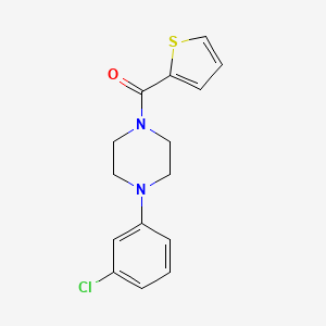 molecular formula C15H15ClN2OS B5686959 1-(3-chlorophenyl)-4-(2-thienylcarbonyl)piperazine 