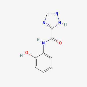 molecular formula C9H8N4O2 B5686960 N-(2-hydroxyphenyl)-1H-1,2,4-triazole-3-carboxamide 