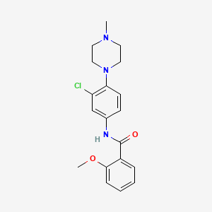 molecular formula C19H22ClN3O2 B5686973 N-[3-chloro-4-(4-methyl-1-piperazinyl)phenyl]-2-methoxybenzamide 