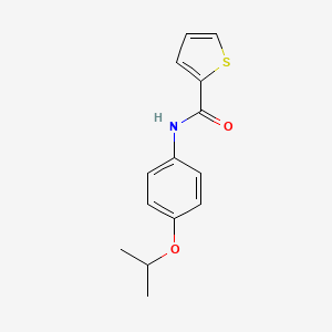 molecular formula C14H15NO2S B5687013 N-(4-isopropoxyphenyl)-2-thiophenecarboxamide 
