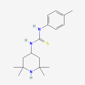 molecular formula C17H27N3S B5687040 N-(4-methylphenyl)-N'-(2,2,6,6-tetramethyl-4-piperidinyl)thiourea 