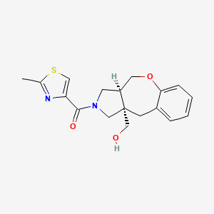 molecular formula C18H20N2O3S B5687056 [(3aS*,10aS*)-2-[(2-methyl-1,3-thiazol-4-yl)carbonyl]-2,3,3a,4-tetrahydro-1H-[1]benzoxepino[3,4-c]pyrrol-10a(10H)-yl]methanol 